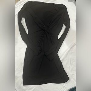 Elegant Black Long Sleeve Dress